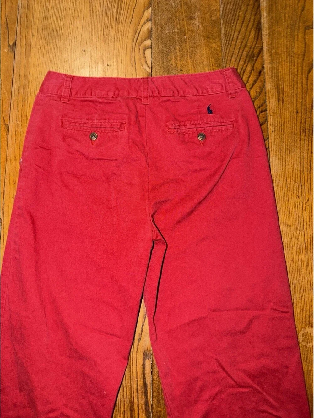 Polo Ralph Lauren Boys Red Chino Straight Leg Pants Size 16